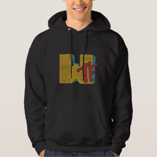 Mtv Logotyp WTF Distress Stil Hoodie