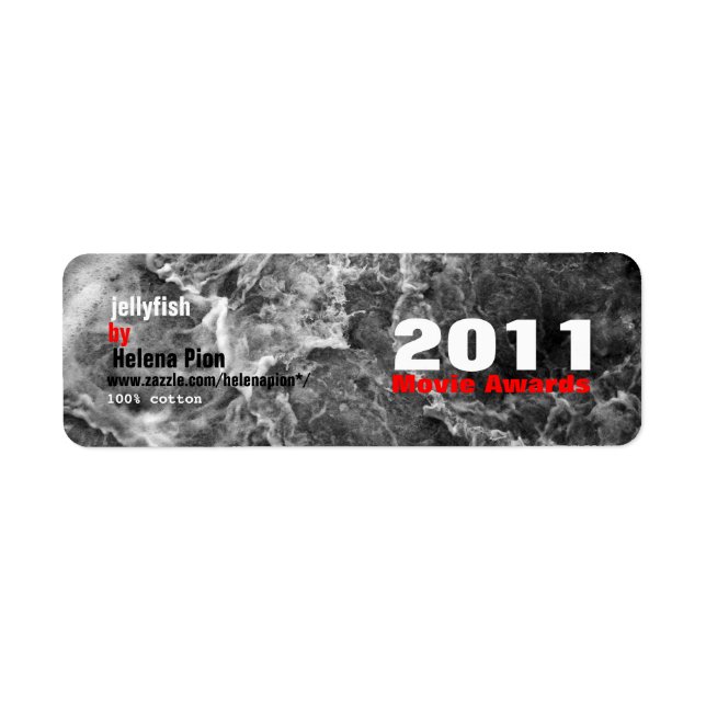 MTV Movie Awards-etikett Returadress Etikett (Framsidan)