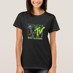 Mtv Music Television Alien Invasion Ufo T Shirt