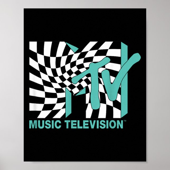 MTV-rutvåg optisk illusion stil Poster (Framsidan)