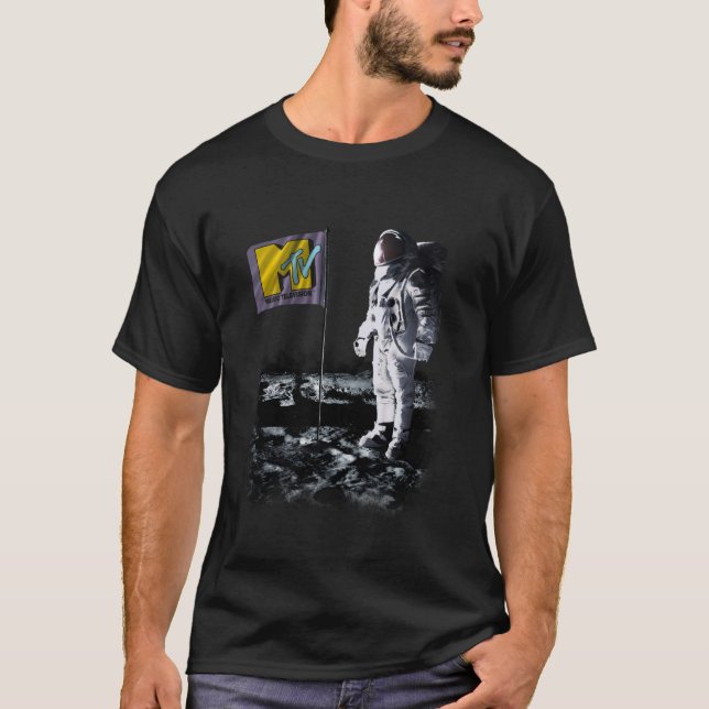MTV Rymdman Månen Man Landning T Shirt (Framsida)