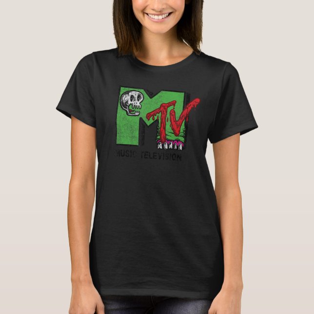 MTV Skull och Monster Teeth T Shirt (Framsida)