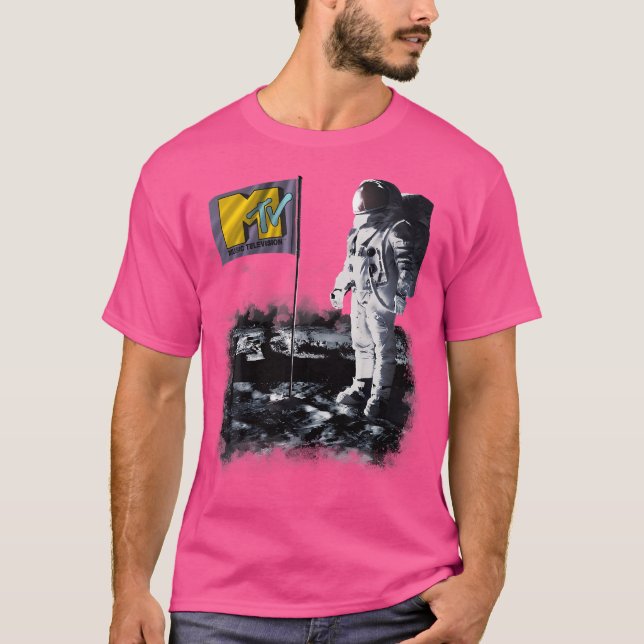 Mtv Spaceman Måne Man Landing T Shirt (Framsida)