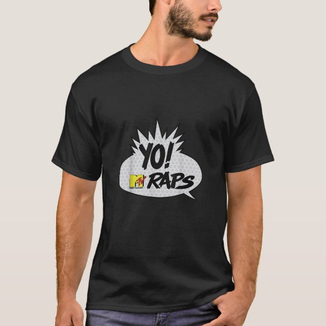 Mtv Yo MTV Raps Tecknad Bok Talk Bubble7 T Shirt (Framsida)