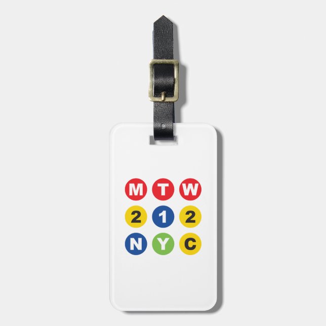 MTW-logotyp Bagagebricka (Vertikal Framsida)