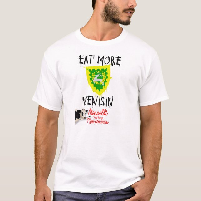 Mu Mercs äter mer Venison! T Shirt (Framsida)
