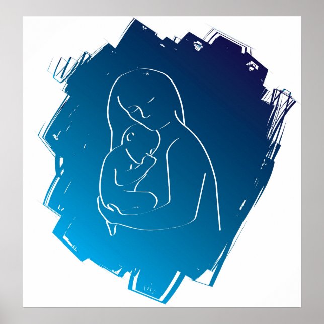 Mu och baby poster (Framsidan)