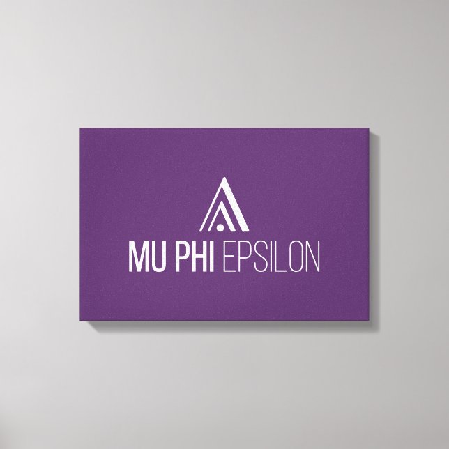 Mu Phi Epsilon-logotyp Canvastryck (Framsida)