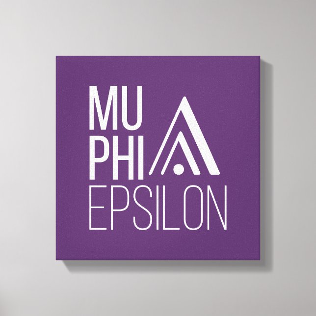 Mu Phi Epsilon-logotyp Canvastryck (Framsida)