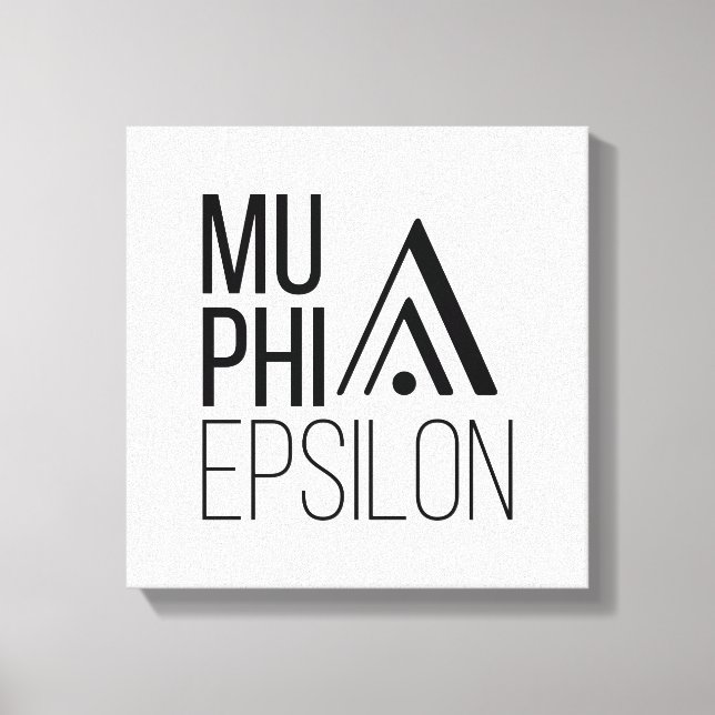 Mu Phi Epsilon-logotyp Canvastryck (Framsida)