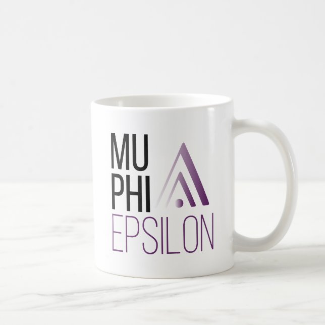 Mu Phi Epsilon-logotyp Kaffemugg (Höger)