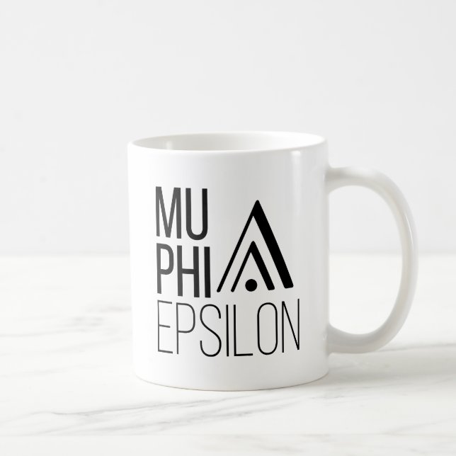 Mu Phi Epsilon-logotyp Kaffemugg (Höger)