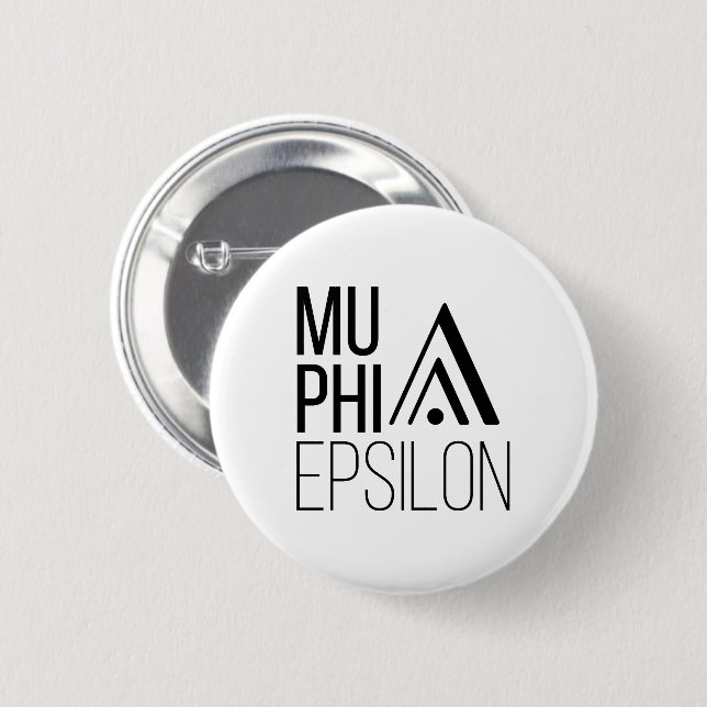 Mu Phi Epsilon-logotyp Knapp (Framsida & baksida)