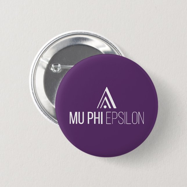 Mu Phi Epsilon-logotyp Knapp (Framsida & baksida)