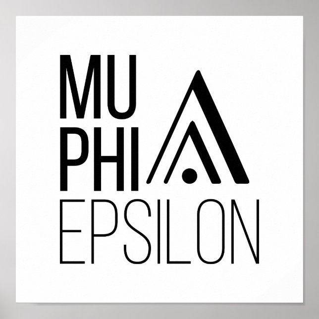 Mu Phi Epsilon-logotyp Poster (Framsidan)