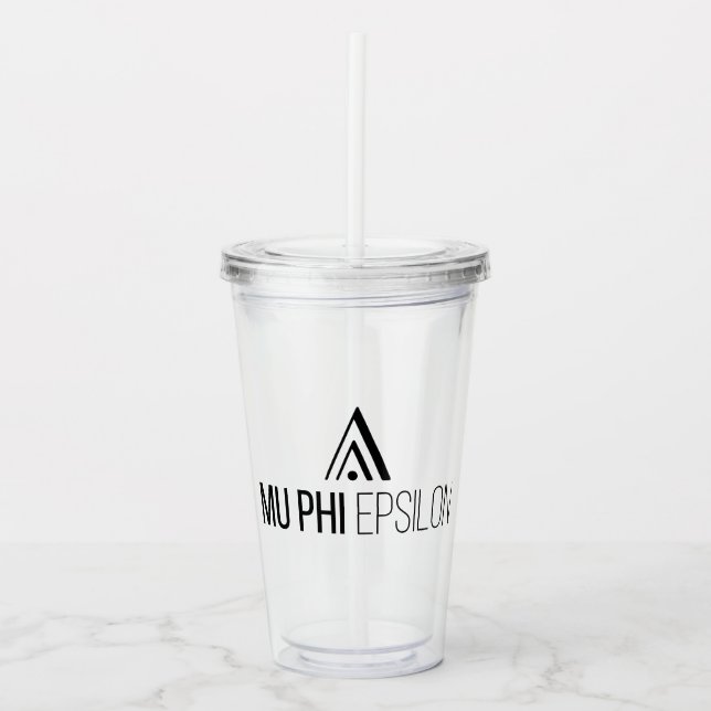 Mu Phi Epsilon-logotyp Take Away Mugg (Framsida)