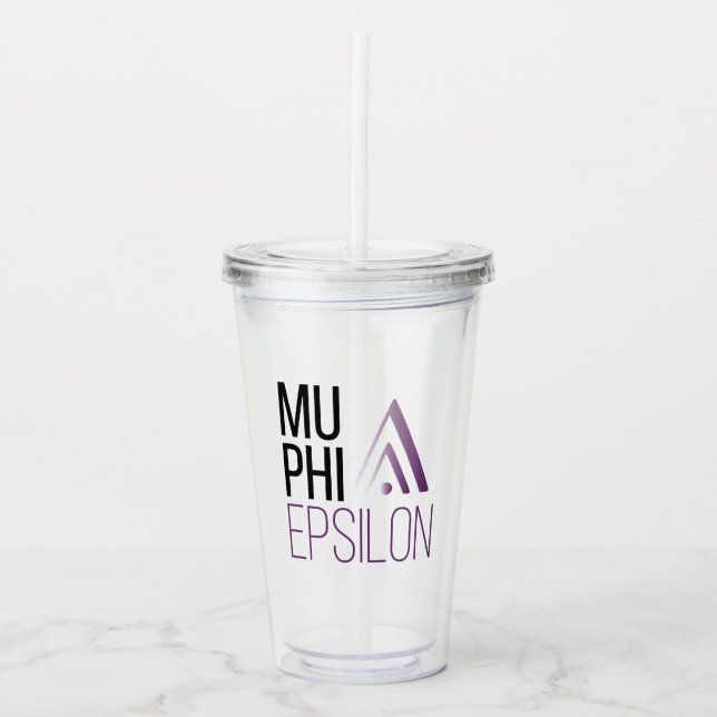 Mu Phi Epsilon-logotyp Take Away Mugg (Framsida)