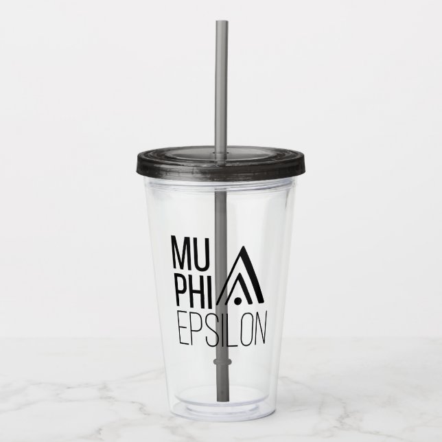 Mu Phi Epsilon-logotyp Take Away Mugg (Framsida)