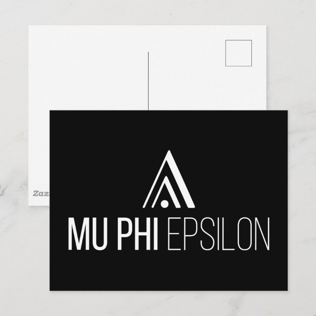 Mu Phi Epsilon-logotyp Vykort (Fram/baksida)
