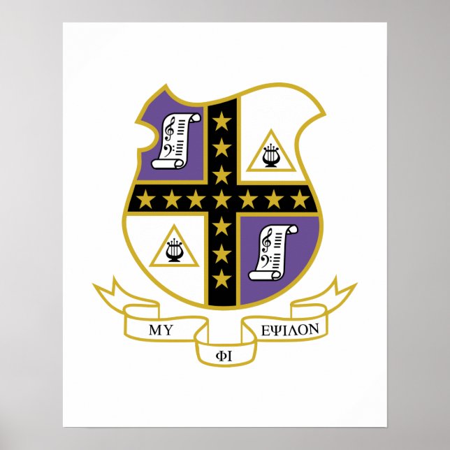 Mu Phi Epsilon vapensköld Poster (Framsidan)
