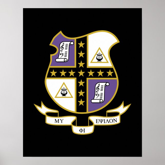 Mu Phi Epsilon vapensköld Poster (Framsidan)