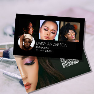 MUA Elegant Makeup Artist för småföretag Visitkort