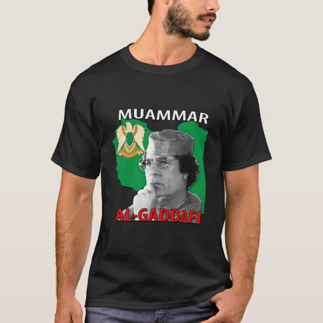 Muammar Gaddafi T Shirt (Framsida)