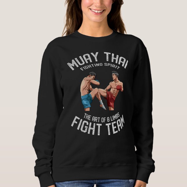 Muay Thai, 8 Limbs Thai Boxing Fight Team T Shirt (Framsida)