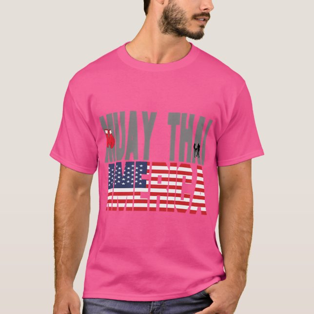 Muay Thai America Mma Fitness Mma Fighter T Shirt (Framsida)