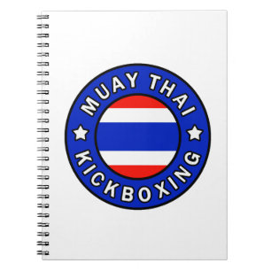 Muay Thai Anteckningsbok Med Spiral