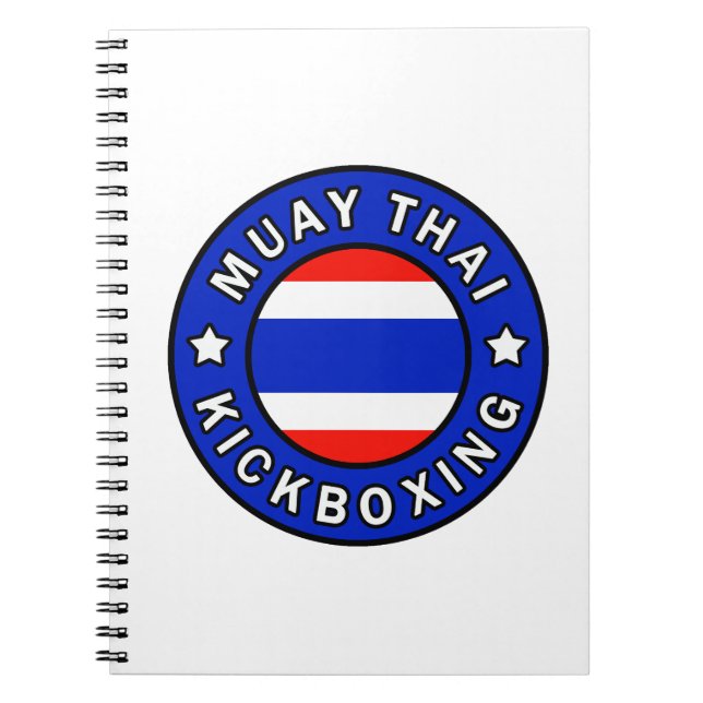 Muay Thai Anteckningsbok Med Spiral (Framsidan)