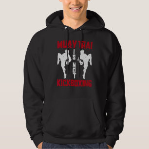Muay Thai är inte Kickboxing Muay Thai Boxing Kick Hoodie