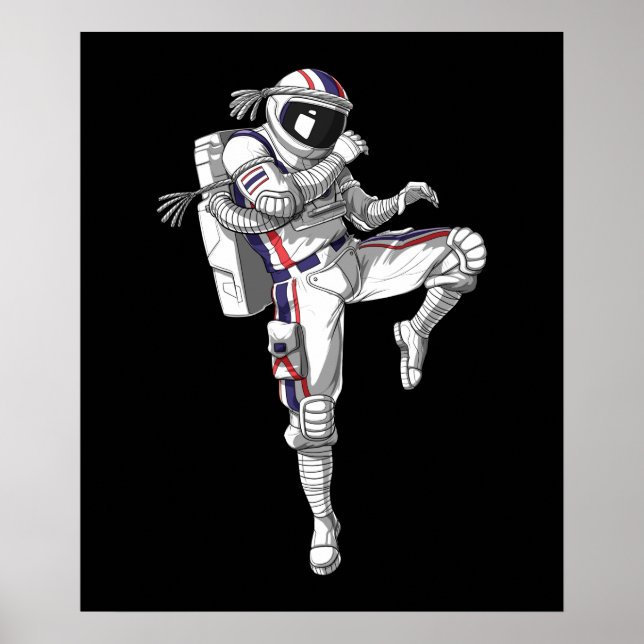 Muay Thai Astronaut Poster (Framsidan)