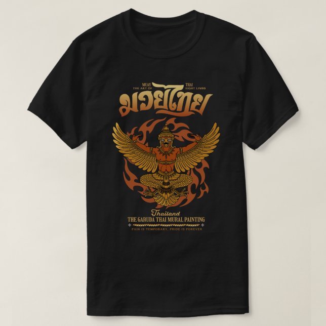 Muay Thai Boran Sak Yant The Garuda T Shirt (Design framsida)