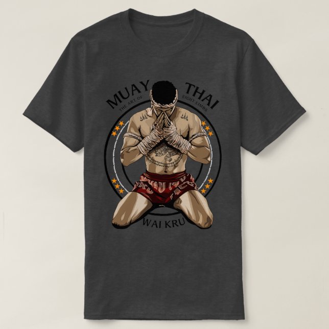 Muay Thai Boran Wai Kru 1 T Shirt (Design framsida)