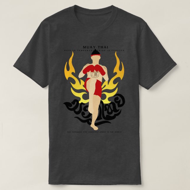 Muay Thai Boran Wai Kru 1 T Shirt (Design framsida)