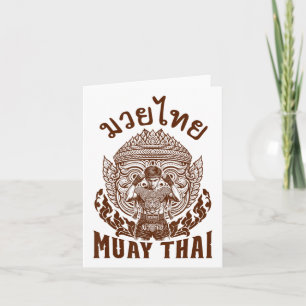 Muay Thai Boxer Boxing Älskare Thai Boxing Thailan Kort