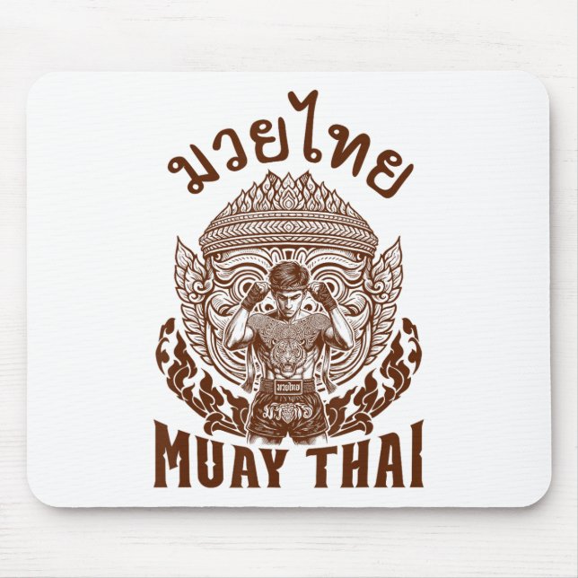 Muay Thai Boxer Boxing Älskare Thai Boxing Thailan Musmatta (Framsidan)