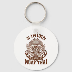 Muay Thai Boxer Boxing Älskare Thai Boxing Thailan Nyckelring