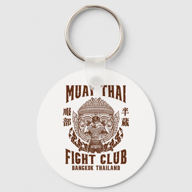 Muay Thai Boxing Älskare Boxing Boxer Muay Thai Fi Nyckelring (Framsida)