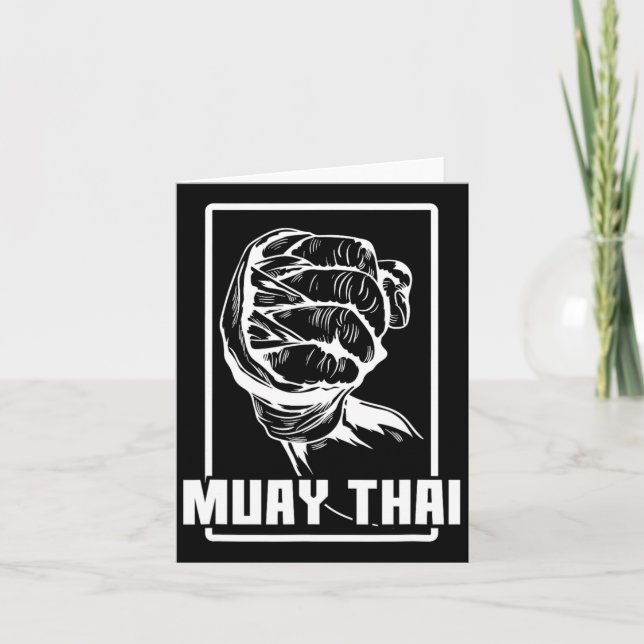 Muay Thai Boxing Arm Kort (Framsida)
