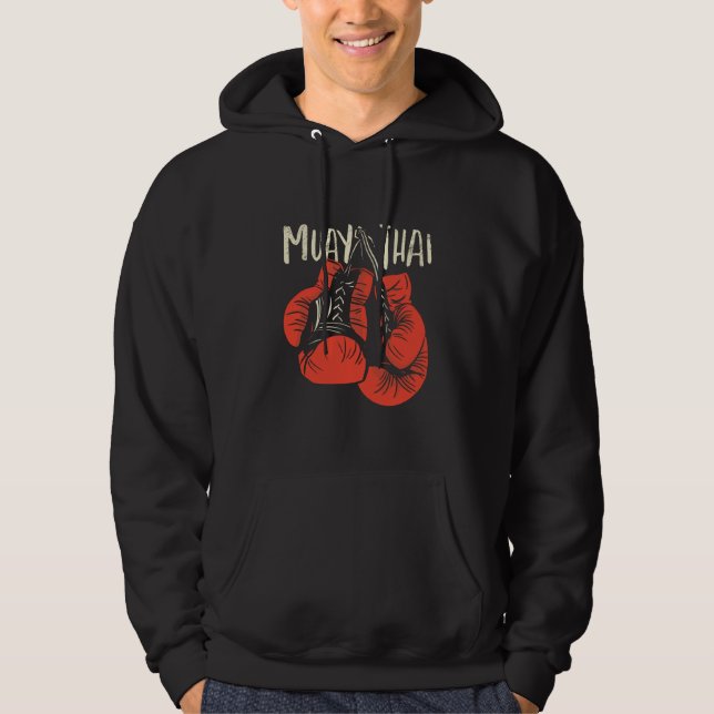 Muay Thai Boxing Hoodie (Framsida)