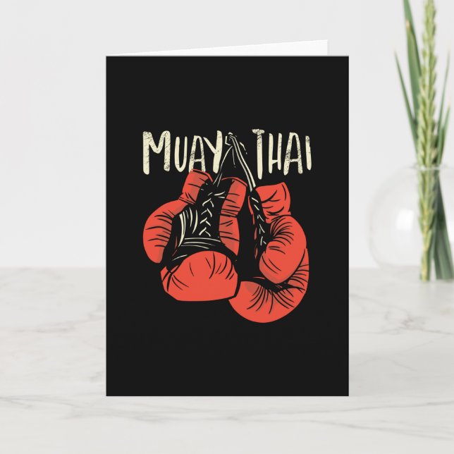 Muay Thai Boxing Kort (Framsida)