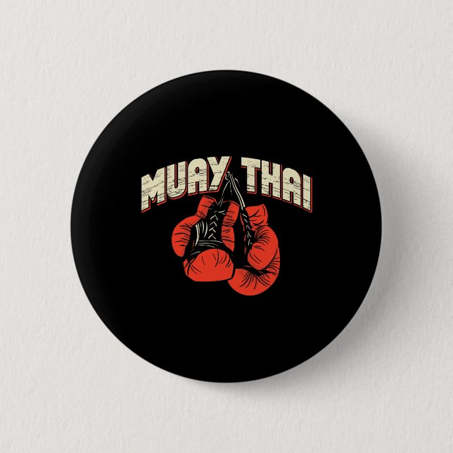Muay Thai Boxing Martial Arts - Kickboxing Knapp (Framsida)