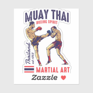 Muay Thai Boxing Spirit Klistermärken