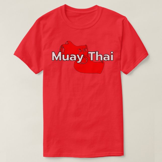 Muay Thai Boxing Sport T Shirt (Design framsida)