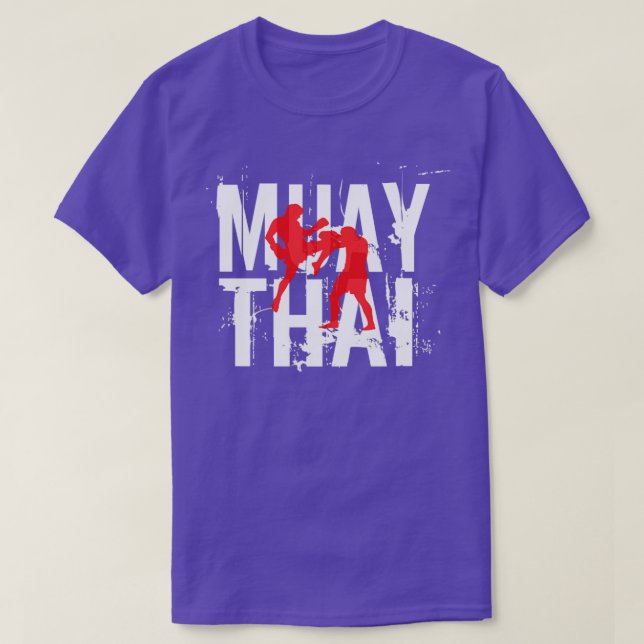 Muay Thai Boxing Thaiboxing Fighter T Shirt (Design framsida)