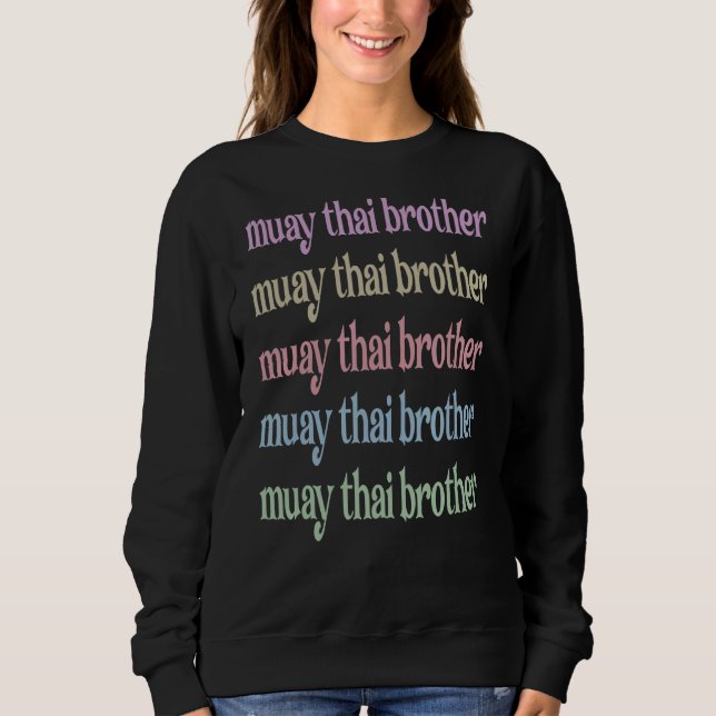 Muay Thai Brother Proud Muay Thai Bro 1 T Shirt (Framsida)