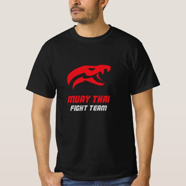 Muay Thai Cobra Fight Team T Shirt (Framsida)