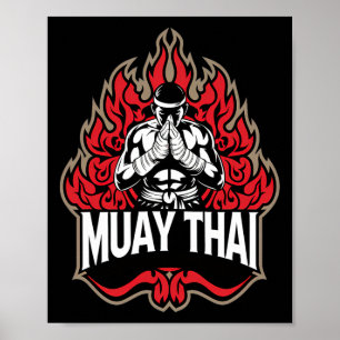 Muay Thai - Coola Thai Boxing Fighter Poster